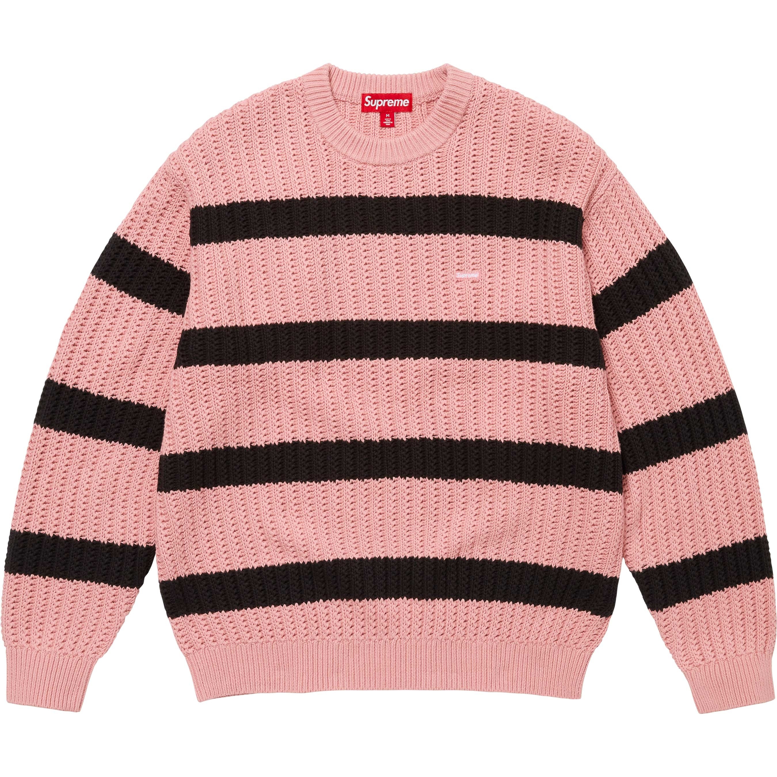 Loose Gauge Stripe Small Box Sweater view 4